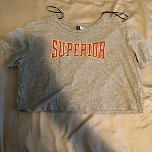 h&m superior crop top